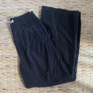 Madewell The Harlow Wide Leg Black Pants